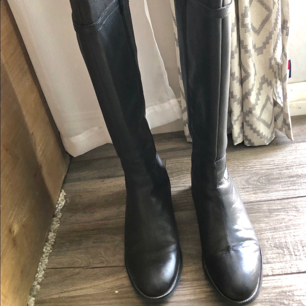 Franco Sarto Leather Rider Boots